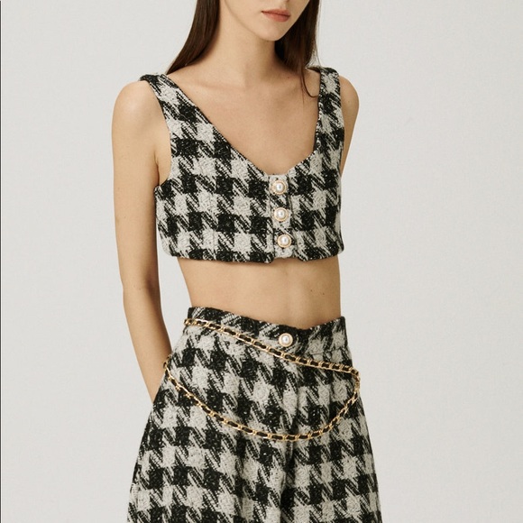 Houndstooth tweed top - Picture 7 of 10